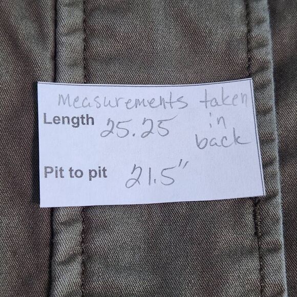 Fashion Nova Army Green Utility Jacket Size XL Green Military Inspired Jacket - Picture 10 of 10